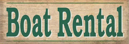 Boat Rentals by RetroPlanet art print