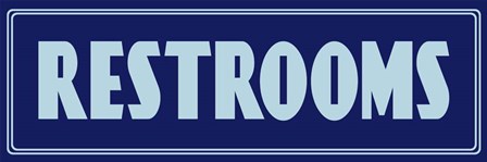 Restroom by RetroPlanet art print