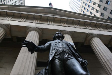 Federal Hall NYC by Robert Goldwitz art print