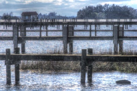 Blue Piers by Robert Goldwitz art print