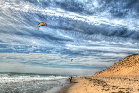 Cape Cod Kite Boarders by Robert Goldwitz art print