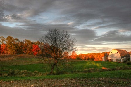 The Neighbor's Barn Sunset by Robert Goldwitz art print