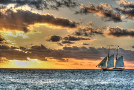 Key West Clipper Sunset I by Robert Goldwitz art print