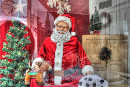 Santa Store Window by Robert Goldwitz art print