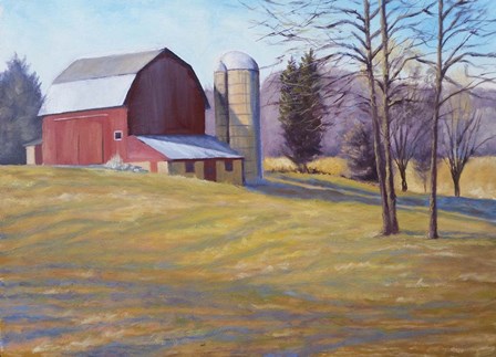Red Barn by Rusty Frentner art print