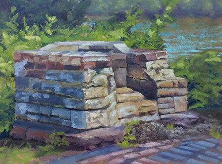 Stone Chair by Rusty Frentner art print