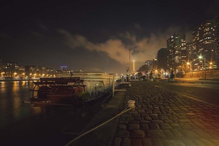 Moody Eiffel by Sebastien Lory art print