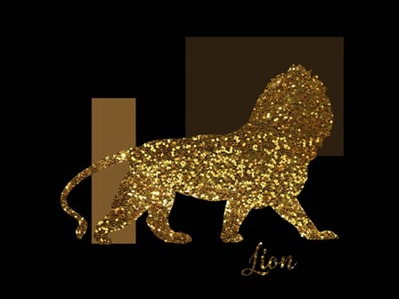 3 Golden Lion by Tina Lavoie art print