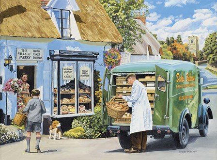 The Village Bakery by Trevor Mitchell art print