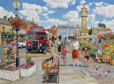 Arriving In Market Square by Trevor Mitchell art print