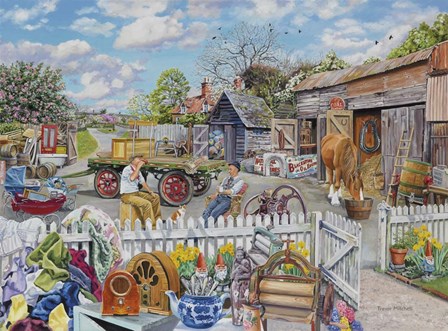 Back In The Yard by Trevor Mitchell art print