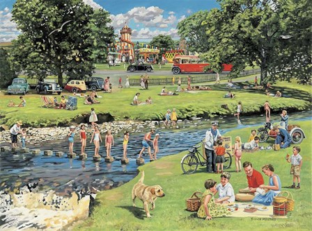 At The Picnic Spot by Trevor Mitchell art print