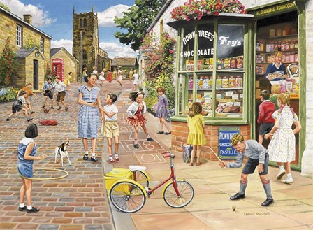 The Sweet Shop by Trevor Mitchell art print