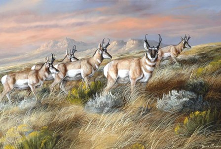 Cool Evening Strollers by Trevor V. Swanson art print