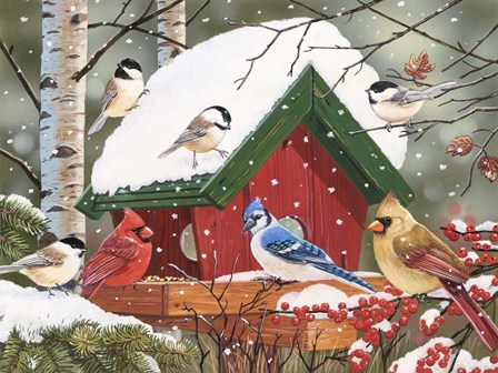 Wintry Feast by William Vanderdasson art print