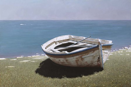 Weathered Boat by Zhen-Huan Lu art print