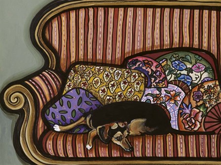 Resting on the Sofa by Jan Panico art print