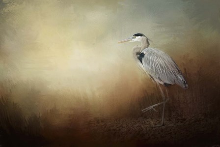 Heron At The Inlet by Jai Johnson art print