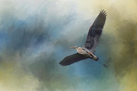 Heron In The Midst by Jai Johnson art print