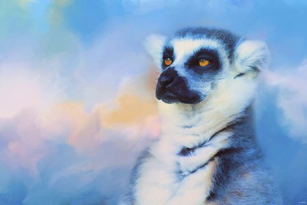 Colorful Expressions Lemur by Jai Johnson art print