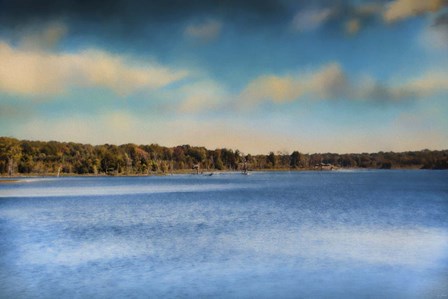 Gibson County Lake In Fall by Jai Johnson art print