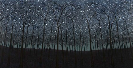 Starry Trees by James W. Johnson art print