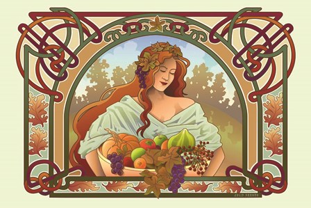 Fall Nouveau by Julie Goonan art print