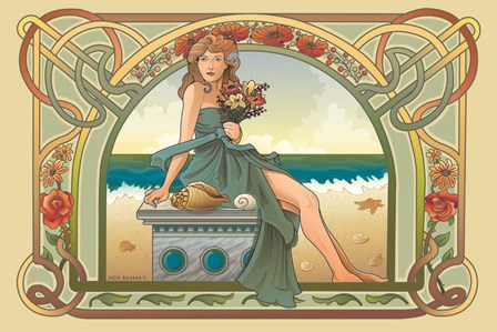 Summer Nouveau by Julie Goonan art print