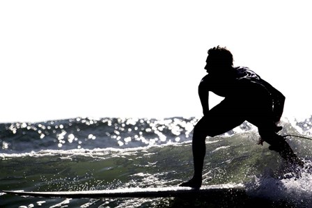 Surfing Silhouette I by Karen J. Williams art print