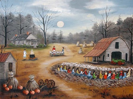 A Corn Shucking by Arie Reinhardt Taylor art print