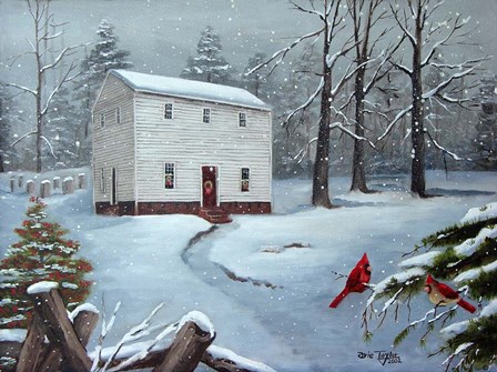 Old St. Paul&#39;s At Christmas by Arie Reinhardt Taylor art print