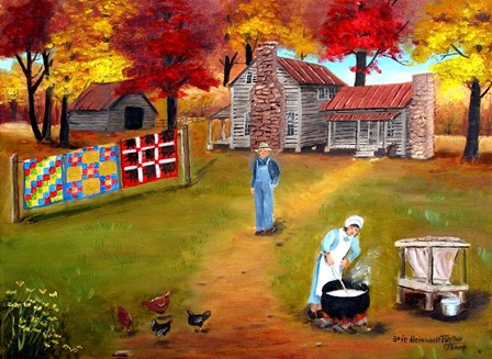 Making Lye Soap by Arie Reinhardt Taylor art print