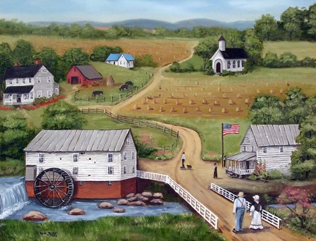 Murray&#39;s Mill The Past by Arie Reinhardt Taylor art print