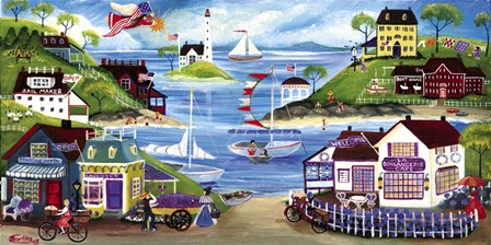 Lovely Seaside by Cheryl Bartley art print