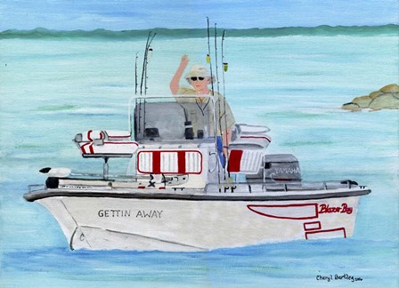 Gettin Away Blazer Bay by Cheryl Bartley art print