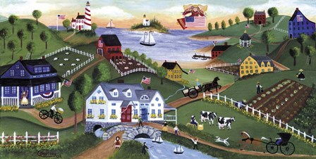 Yesteryear Village by Cheryl Bartley art print