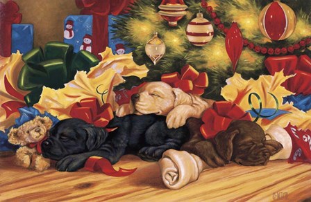 Labs Sleep by Christopher Nick art print