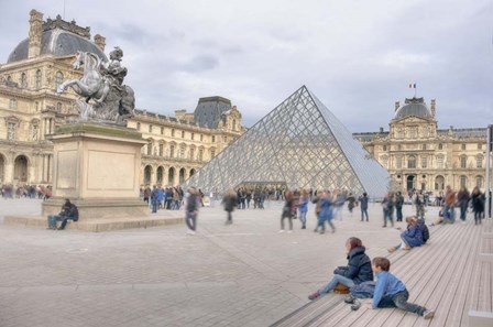 Louvre Palace And Pyramid IV by Cora Niele art print
