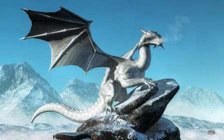 Winter Dragon by Daniel Eskridge art print