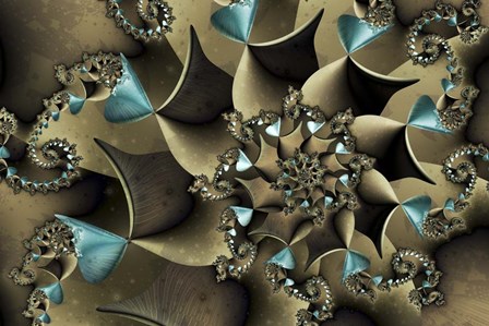 Turquoised Bronze by Fractalicious art print