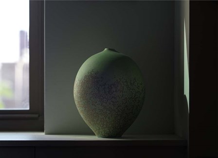 Green Oviform by Geoffrey Ansel Agrons art print