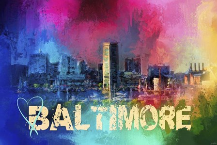 Sending Love To Baltimore by Jai Johnson art print