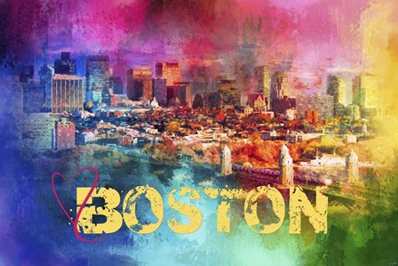 Sending Love To Boston by Jai Johnson art print