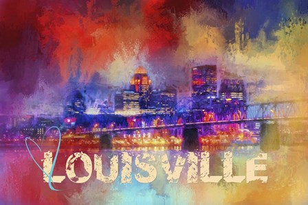 Sending Love To Louisville by Jai Johnson art print