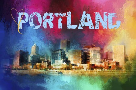 Sending Love To Portland by Jai Johnson art print