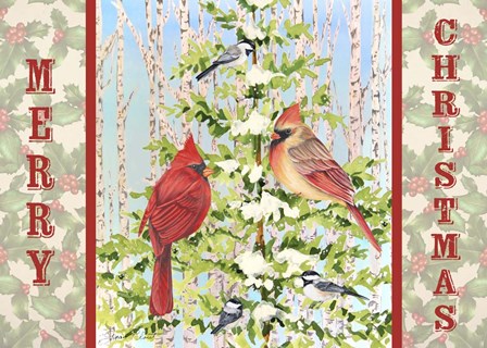 Christmas Birds by Jean Plout art print