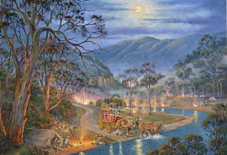 Cobb &amp; Co by John Bradley art print