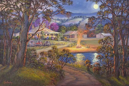 Country Life by John Bradley art print