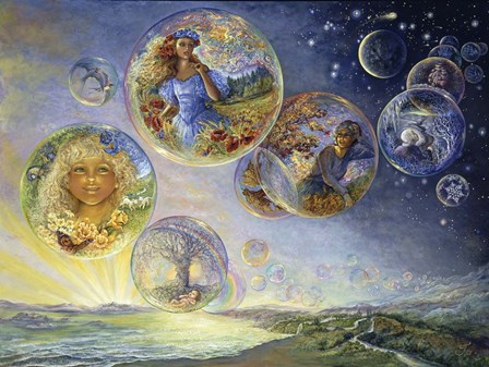 Seasons Of Life - Bubbles by Josephine Wall art print