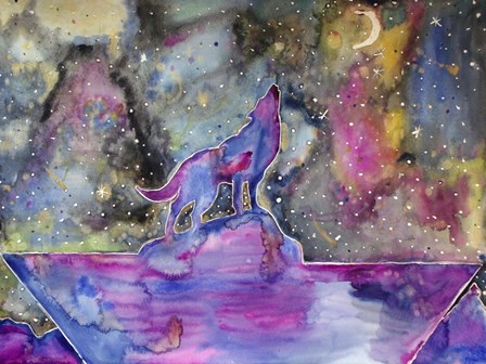 Howl at the Moon by Lauren Moss art print